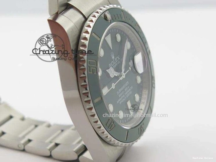 0404 TopPick Submariner 116610 LV Green Ceramic JF 1:1 Best Edition On SS Bracelet SA3135 V 3974